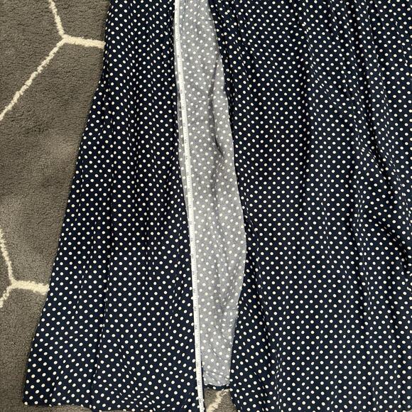 Lulu’s Navy Polka Dot Off-Shoulder Maxi Dress - Small - Picture 8 of 9
